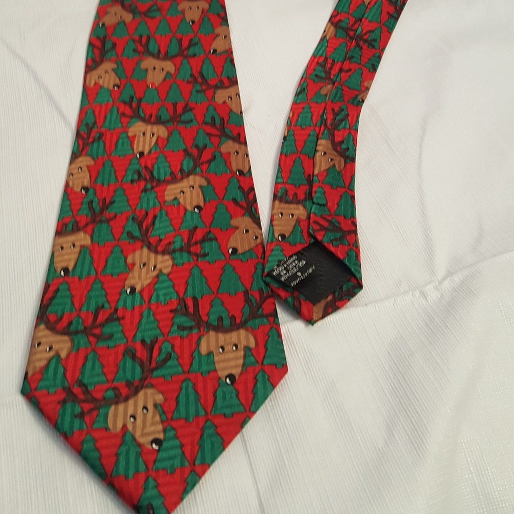 St. Nicks Tie Shop Dog dressed as a reindeer‎ Tie